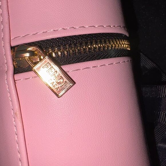 Fendi Pink VIp Gift makeup holder key holder small crossbody bag Case with Strap - Picture 6 of 10